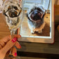 Pet portrait wine glass