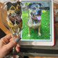 Pet portrait wine glass