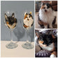 Pet portrait wine glass